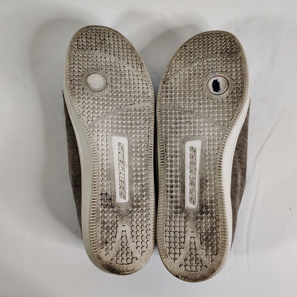Skechers Memory Foam Slip On Sneakers Womens 7 Taupe Comfort Shoes - Picture 9 of 10